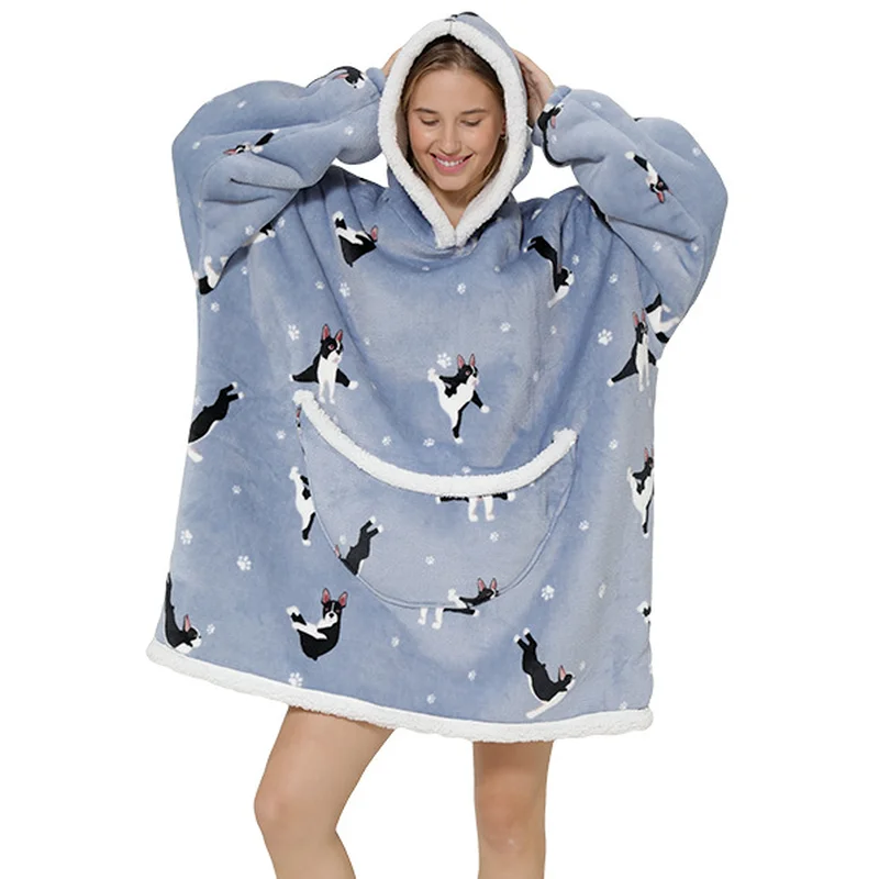 เสื้อฮู้ดดี้ลายการ์ตูนไซส์ใหญ่สำหรับผู้หญิง คอลเลคชั่นฤดูหนาว 206 เสื้อผ้าแฟชั่นสตรีทแวร์สวมใส่สบาย