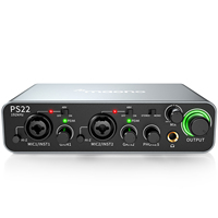 MAONO-PS22 USB Audio Interface for PC,60dB Pro-Preamp, 24bit 192kHz,Dual USB Interface for PC and Smartphone, Routing Software