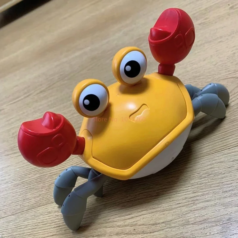 Dancing Crab Escape Crabs Baby Crawling Crab Musical Dancing Moving Toy Run Away Toy for Babies Crawling Interactive Toys Gift