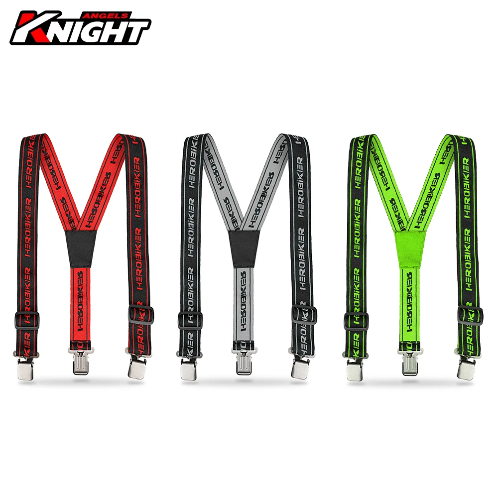 Мотоциклетные высокоэластичные регулируемые Y-образные ремни для подтяжек, мотоциклетные подтяжки, подтяжки для брюк, регулируемые подтяжки для брюк для мотокросса