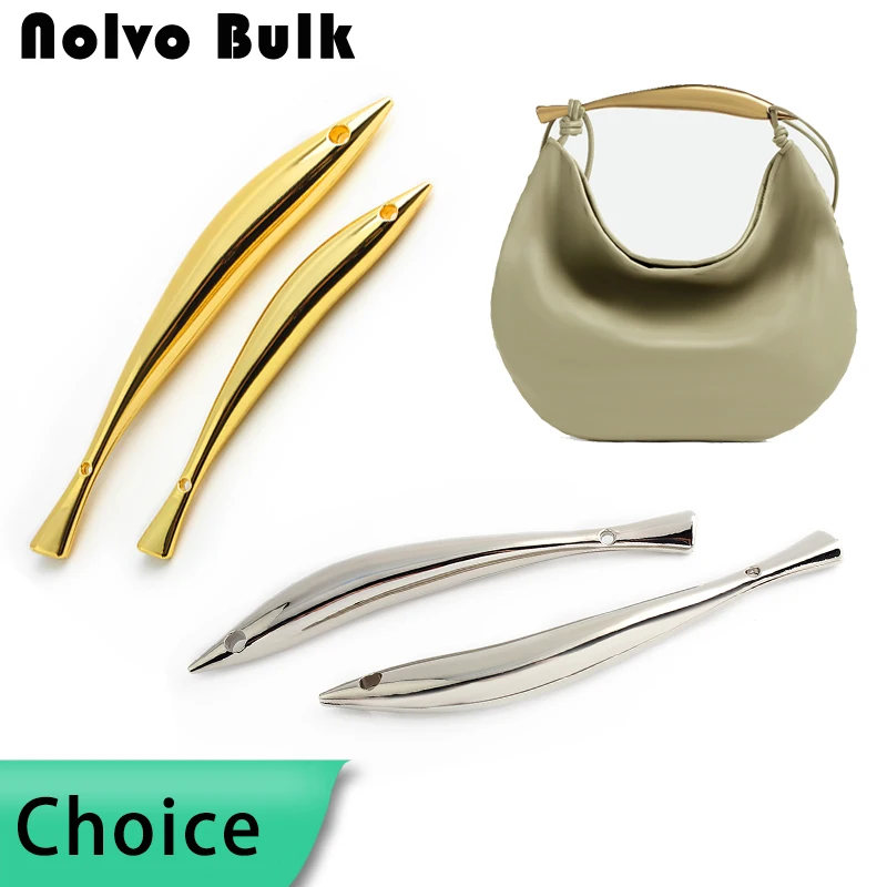 

1PC 21cm/27cm metal fish shape bag handle high-end crossbody bag shoulder bag decorated with crescent shape handle