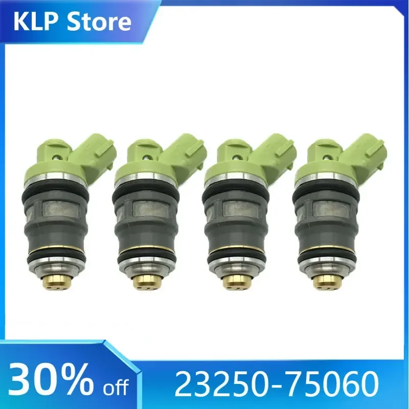 4pcs Fuel Injector Nozzle For Toyota 2RZ 1RZ RZF80 RZF85 HIACE VAN RZH103 Oem 23250-75060 2325075060 2320975060 23209-75060
