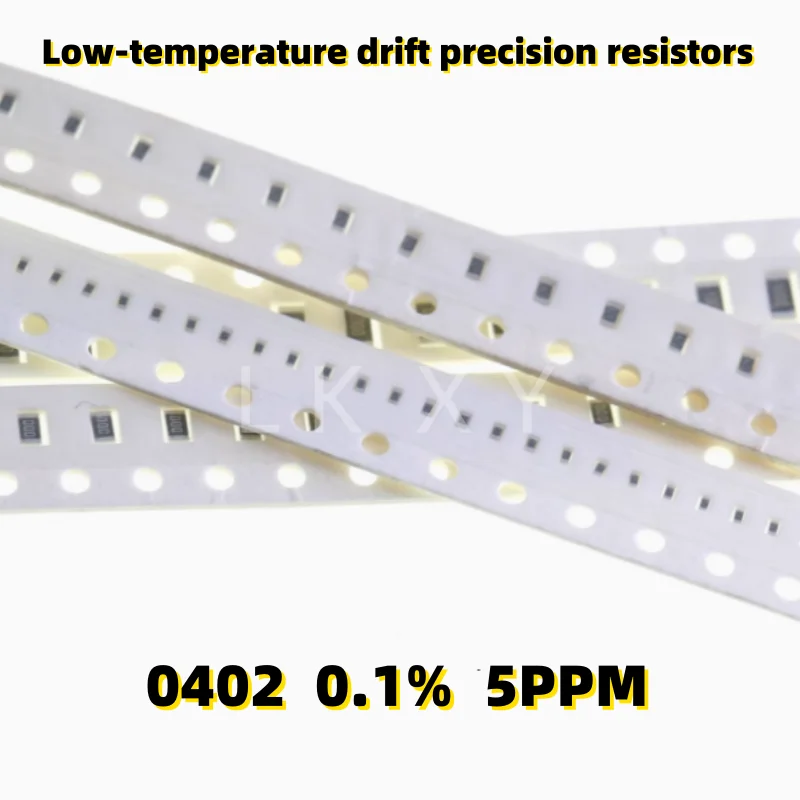 100pcs/lot 0402 0.1% 5PPM 0R 10R 51R 100R 1K 51K 10K 100K 1M Low-temperature drift precision resistors