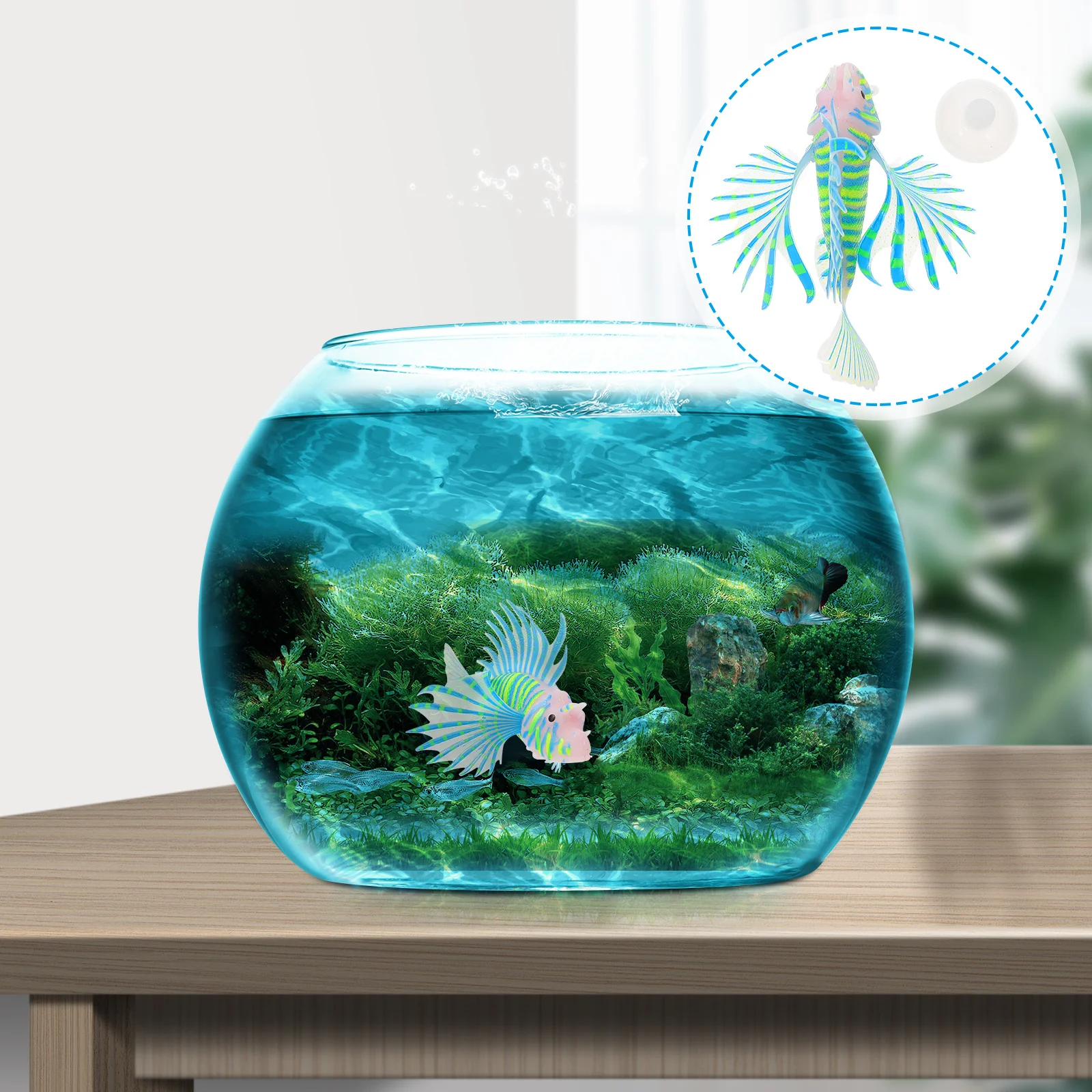 

1pc Silicone Aquarium Prop For Tank Simulation Aquarium Simulation Fish Fish Artificial Sea Creature Ornament