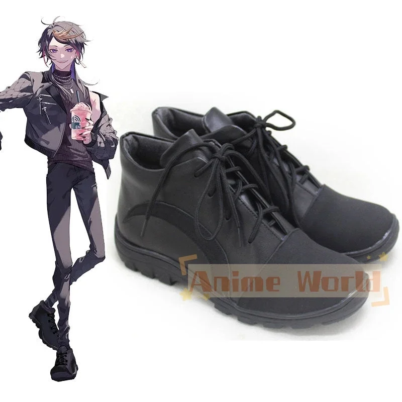 YouTuber virtuale Nijisanji Luxiem Shu Yamino Sakura Bloom Scarpe cosplay Stivali di carnevale di Halloween realizzati su misura
