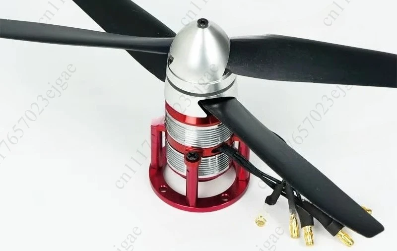 High speed remote control model aircraft with multiple rotors and coaxial dual propellers for rotary motors