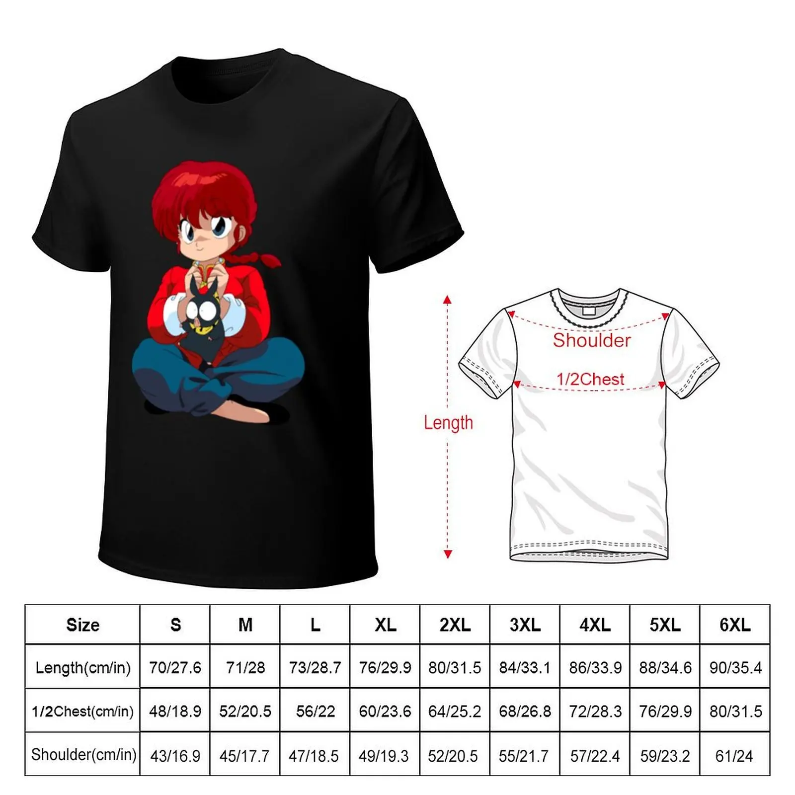 Ranma 12 T-Shirt blacks valentines boutique clothes cheap stuff anime tshirt mens graphic t-shirts