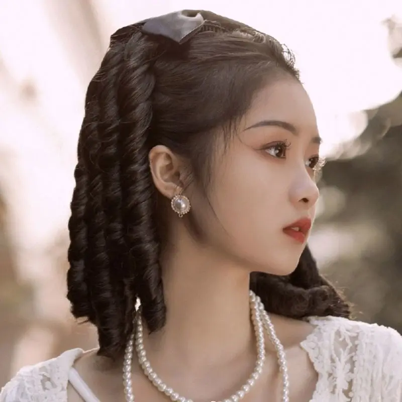 مشبك شعر كلاسيكي من Liu Yifei: نمط موجة العصر الجمهوري من عشرينيات القرن العشرين - مجموعة دبوس شعر صيني عتيق مستوحى من العطلة الرومانية: