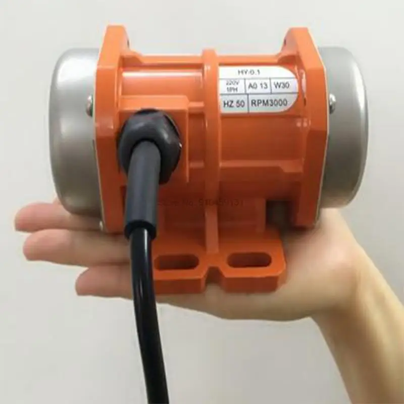 30W/40W Vibrating Motor 110V/220V/380V Horizontal Mini Vibration Motor Industrial Vibrator Motor Machine 20kg Vibrating Force