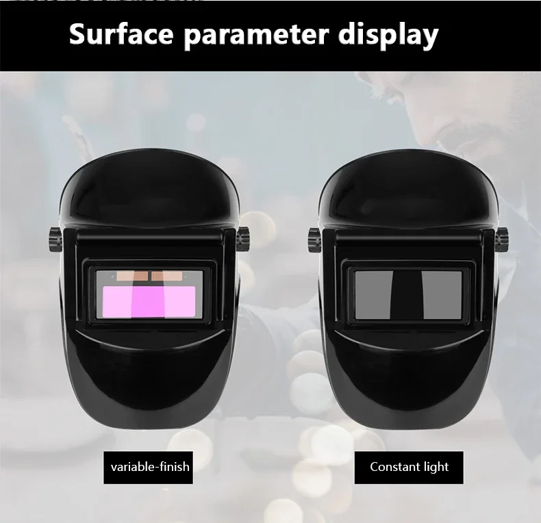 DAIERTA Auto-Darkening Welding Helmet Solar Powered Full View High Temperature Protection for Automotive Manufacturing
