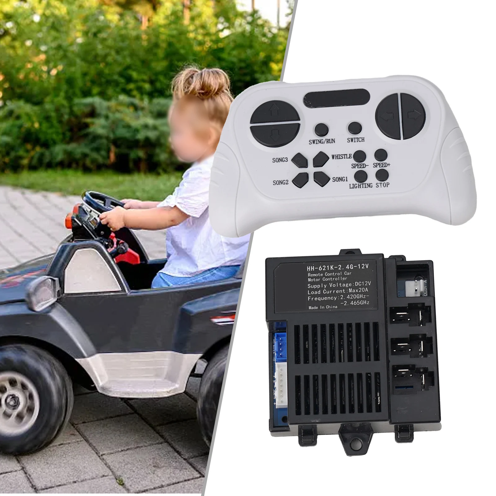 HH-621K-2.4G-12V Children Electric Car Control Box Controller 2.4G Bluetooths Remote Control Receiver Controller