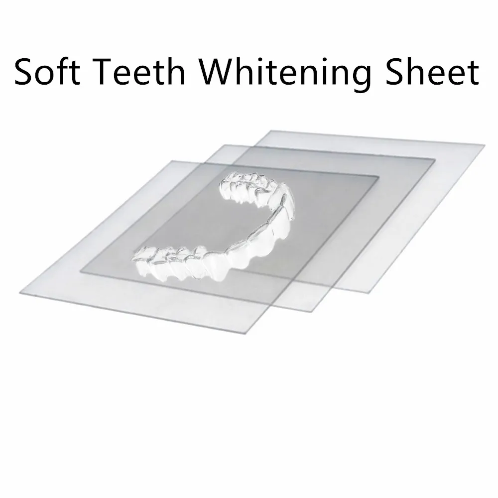 Weiche Thermo Dental Oral Zähne Zahn Bleaching Trays Bleaching Mund Schutz Anti Schnarchen Schleifen Form Blatt Werkzeuge