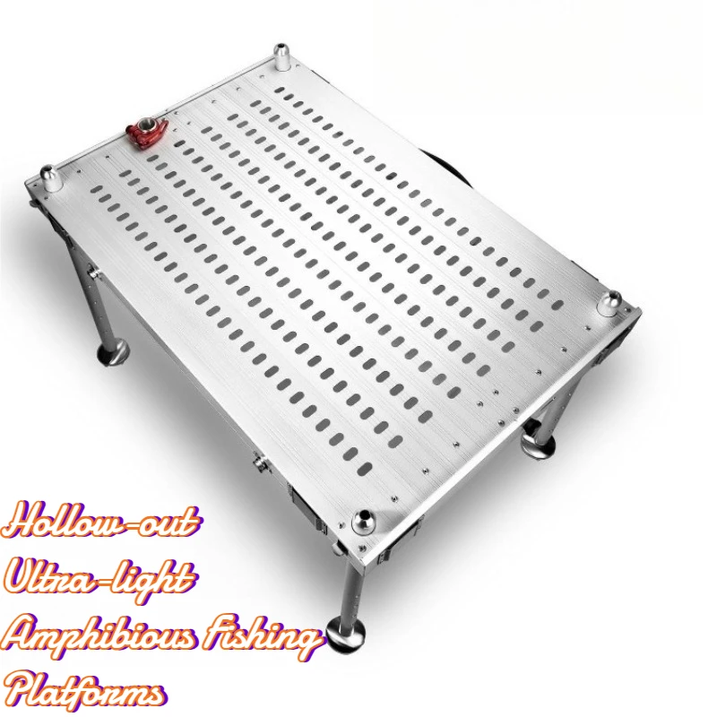 

Ультралегкие амфибийные рыболовные платформы из алюминиевого сплава с полым корпусом, большие портативные прочные рыболовные платформы, снасти и принадлежности