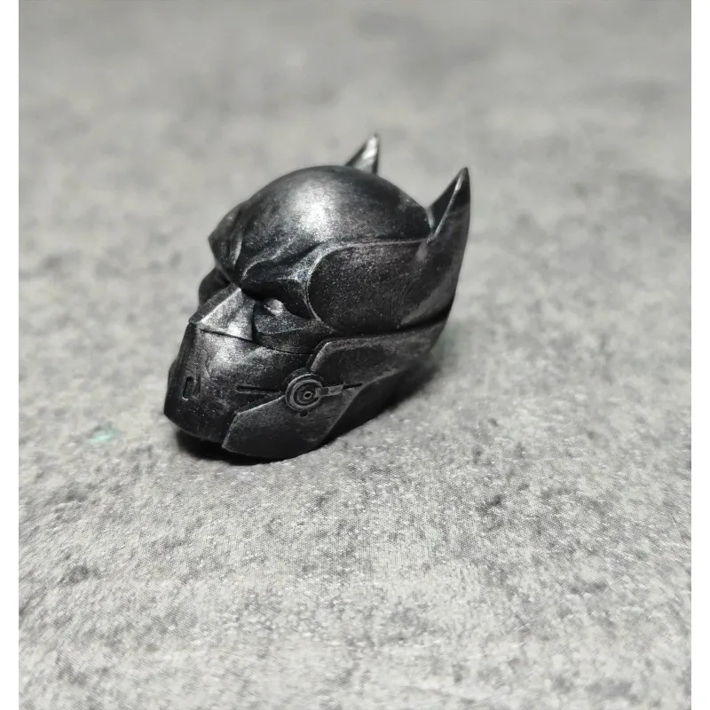Shf 1/12 Scale Toys Batman Helmet Head Carving Model Accessory for 6-inch Mezco  Action Figures Soldier Body Decor view 5