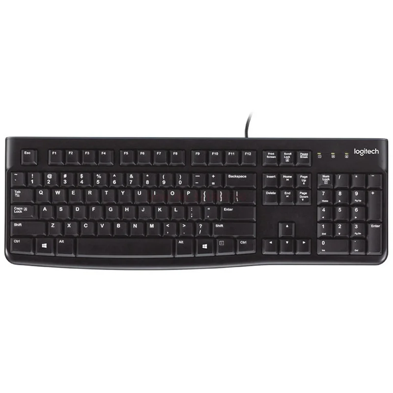 Imagem -06 - Teclado com Fio para Laptop Computador Desktop Office Usb Game Acessórios para Enviar Amigos Presentes de Natal Novo 2023 Logitech-k120