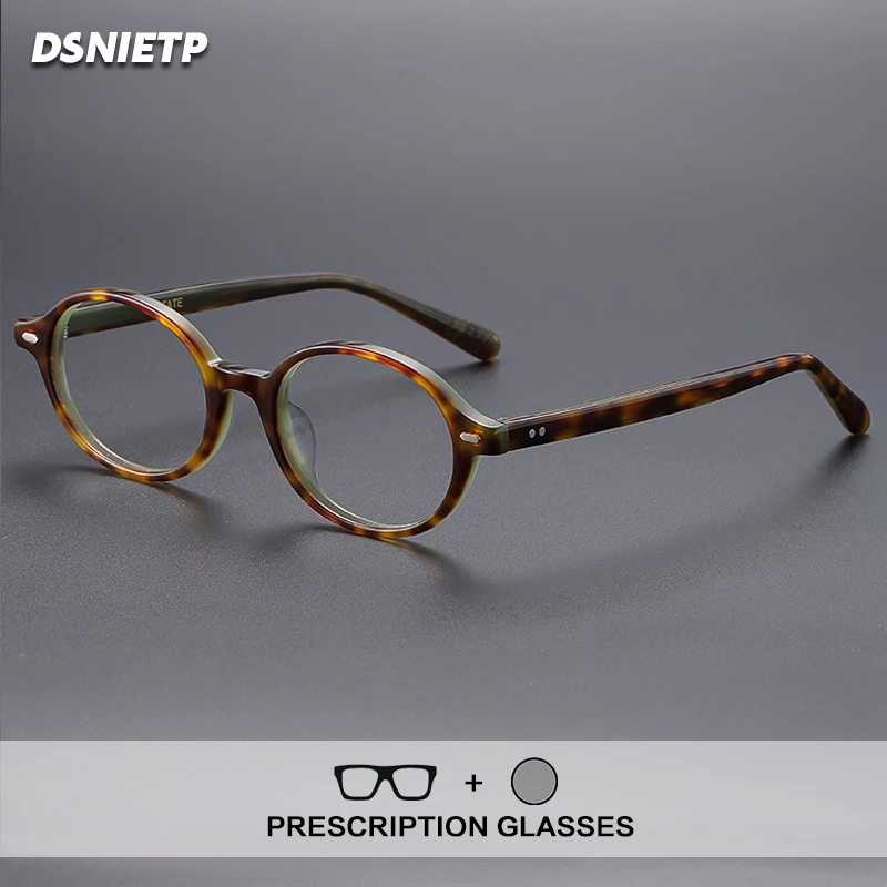 

Роскошные ацетатные очки для чтения, женские круглые антисиние фотохромные оптические очки по рецепту, мужские очки по индивидуальному заказу