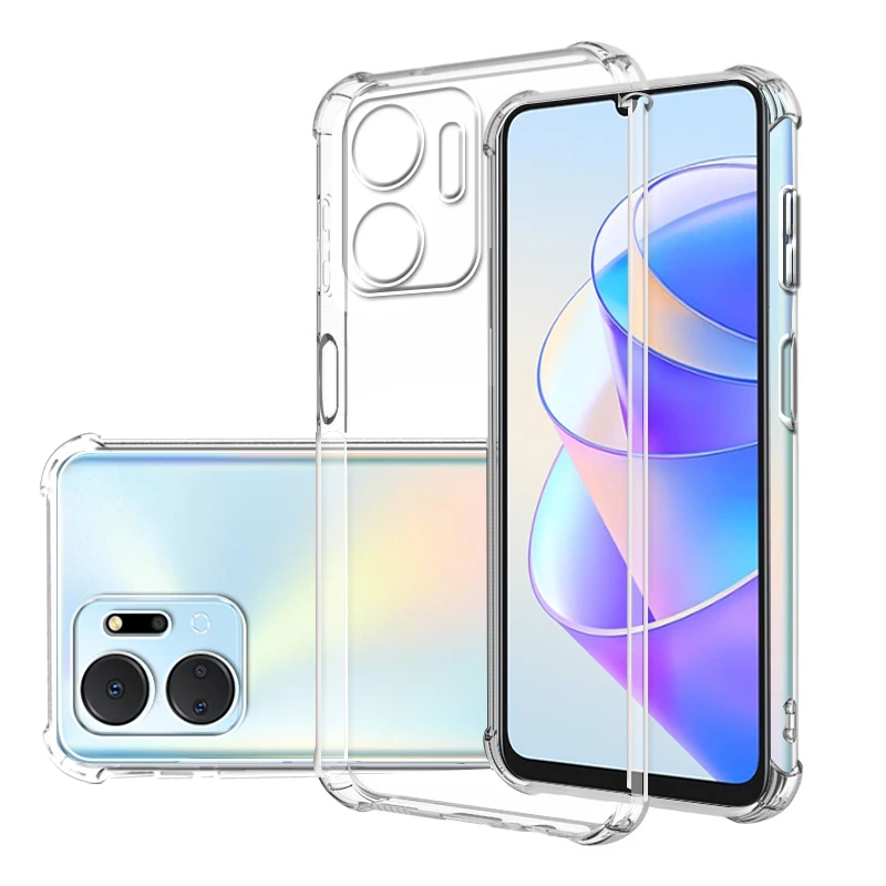 Shockproof Clear Case for Honor X7a RKY-LX1 Soft Silicone Transparent Back Covers for Honor X 7 A X7 7a Phone Protective Camera