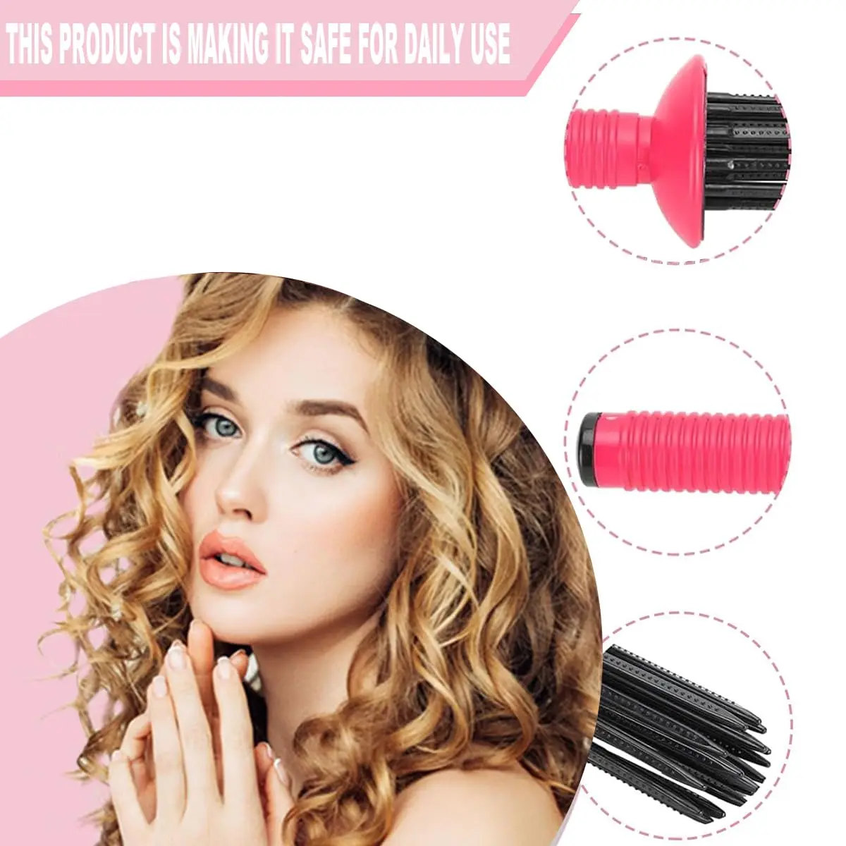 Fluffy Curly Hair Comb Set para Mulheres, Ferramentas de Curling, Parafusos Coloridos, Parafusos Styling, 21Pcs