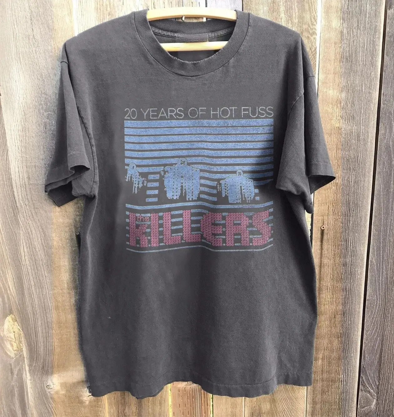 Harajuku  Retro The Killers T-shirt Cotton Print Breathable Short Sleeve Sports Streetwear Oversized Loose Casual Tops Unisex