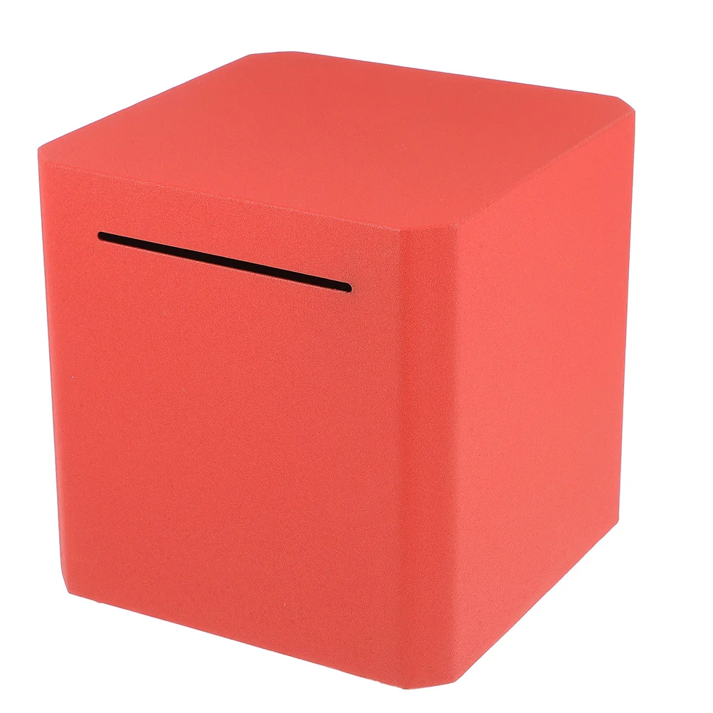 

Stainless Steel Piggy Bank Square Money Saving Box Coin Container Safe Savings Bank for Adults Home Office Coins Container