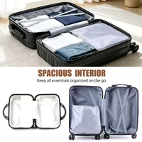 2 Piece Hardside Luggage Set - 20 Inch Carry On Suitcase with TSA Lock, USB Port & Silent Spinner Wheels, Lightweight PC+ABS Travel Luggage for Business Trip 2
