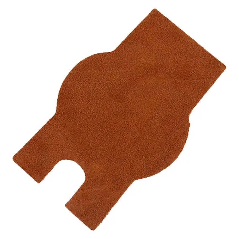 Erhu Non-slip Mat Cowhide Brown Guitar Anti-slip Mats Erhu Pad Accessories Musical Instrument Non-slip Mat Erhu Protection Pad