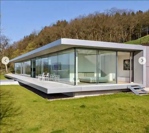 Modern Luxury Light Steel Prefab House for Living Room Stylish Steel Structure Design for Office Hotel or Apartment