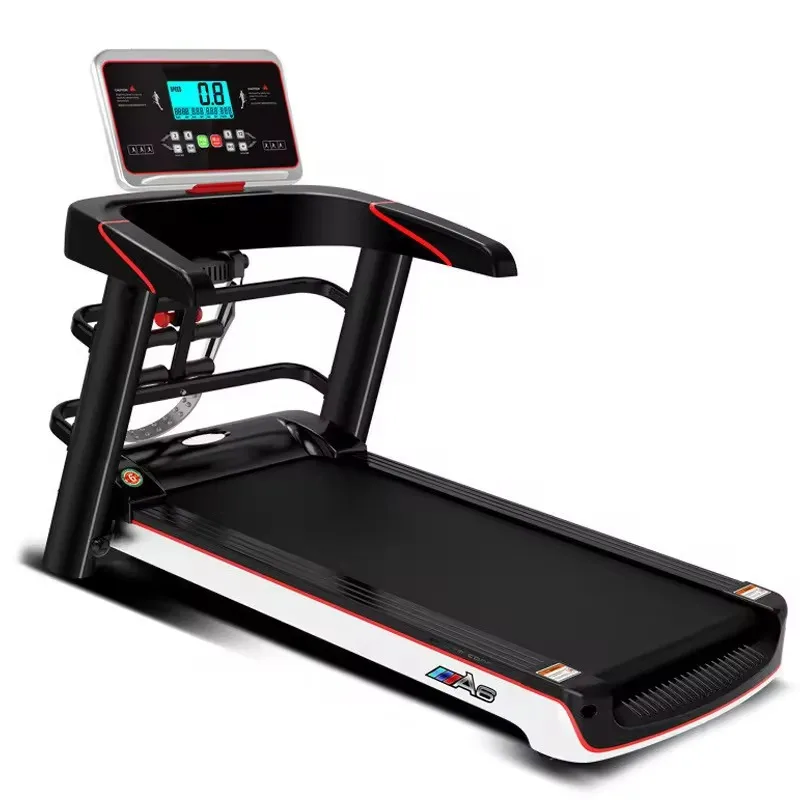 La nueva cinta de correr casera para perder peso puede masaje andador eléctrico Mini equipo de Fitness plegable completo máquina de ejercicio negro Unisex