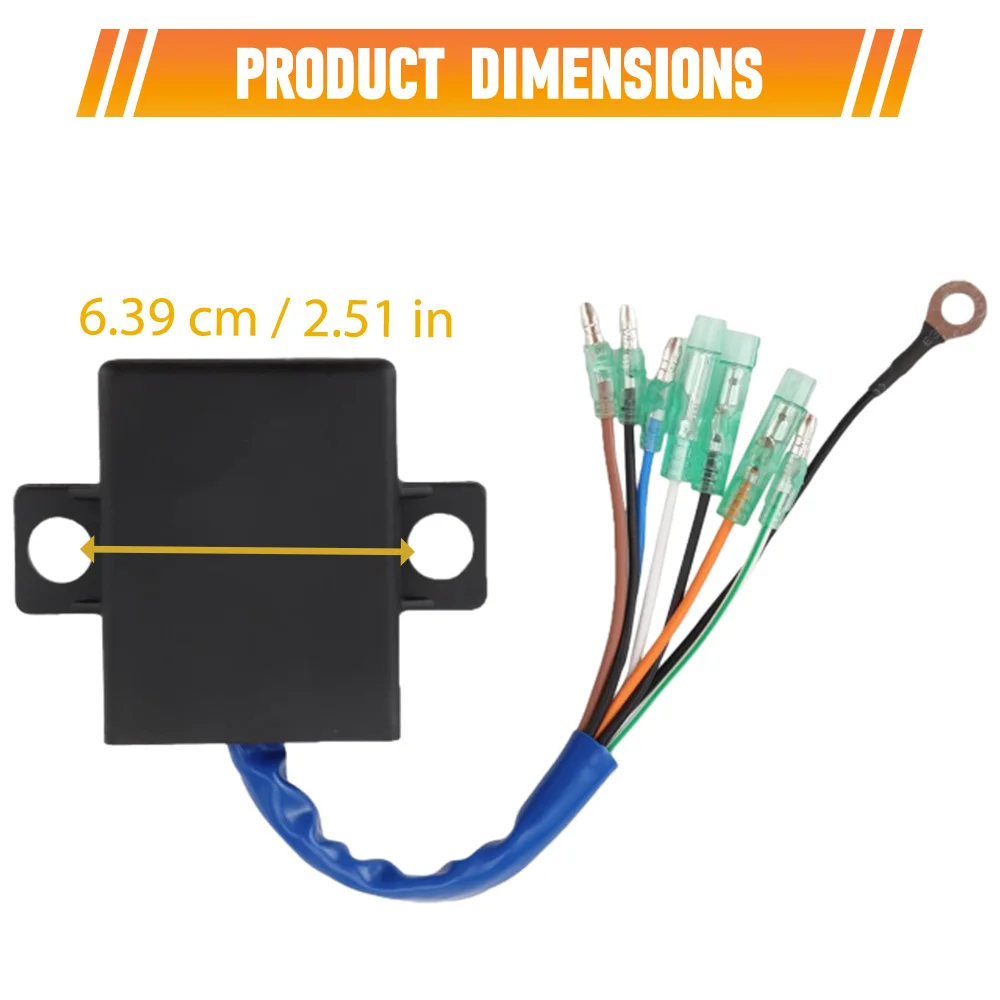 6B4-85540-00 8-Wire CDI Unit Ignition Coil Accessories For 2-Stroke Outboard Engine 9HP 15HP 6B4-85540-03 6B4-855408
