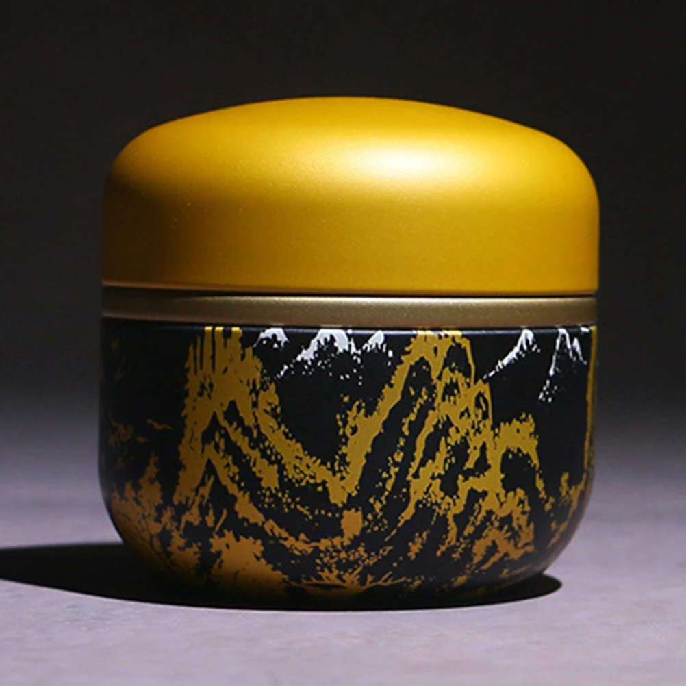 

4 Pcs Sealed Tin Can Airtight Storage Containers Tinplate Jar Mini Can Round Tea Box Tea Leaves Friendly