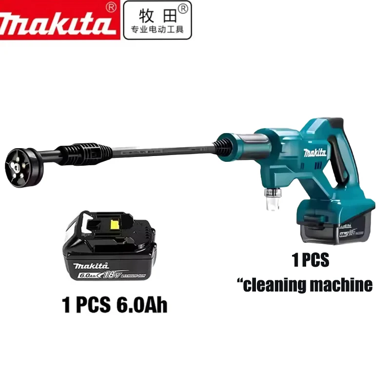 DHW180 Makita reinigingsmachine lithium batterij 18V hogedrukreiniger buiten portable hogedrukwasspuit met vijf spuitmodi - afbeelding 1