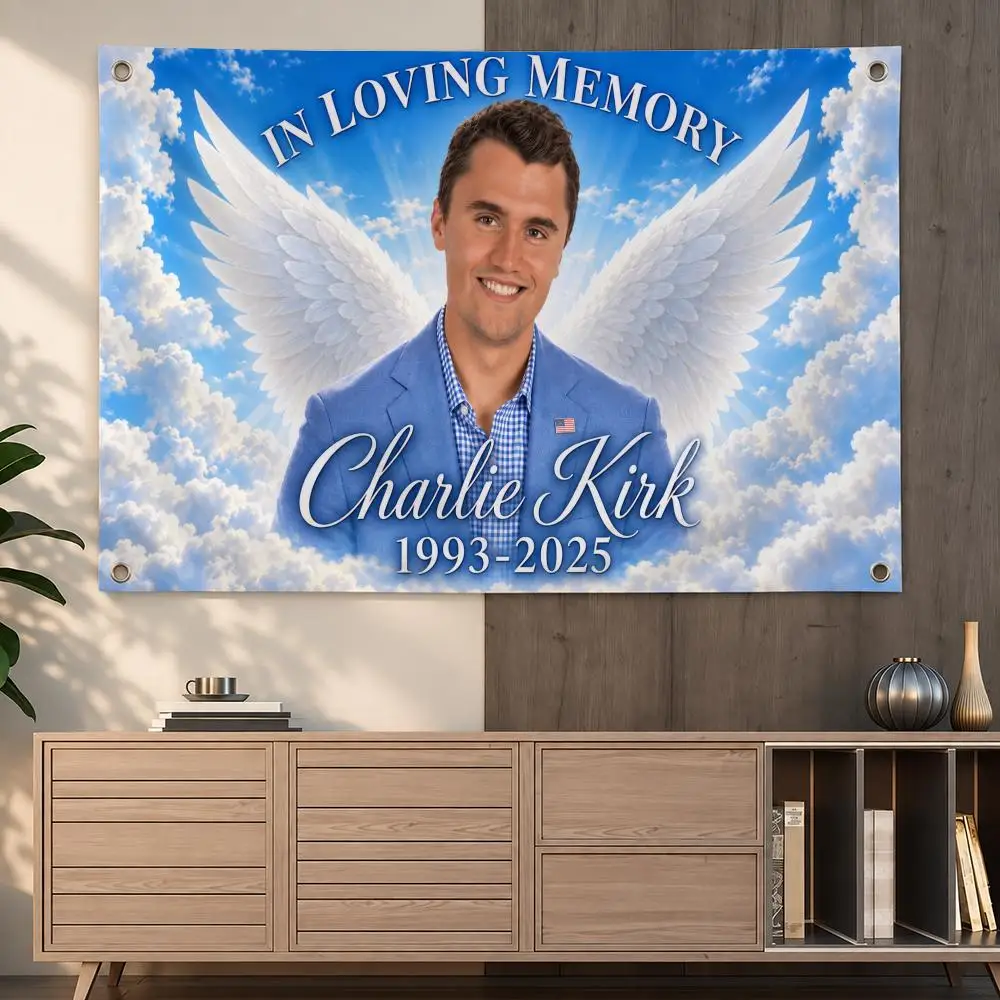 Viral Political Meme Charlie Kirk Meme Flags Indoor Outdoor Wall Hanging Flag Decor Banner Wall Decor
