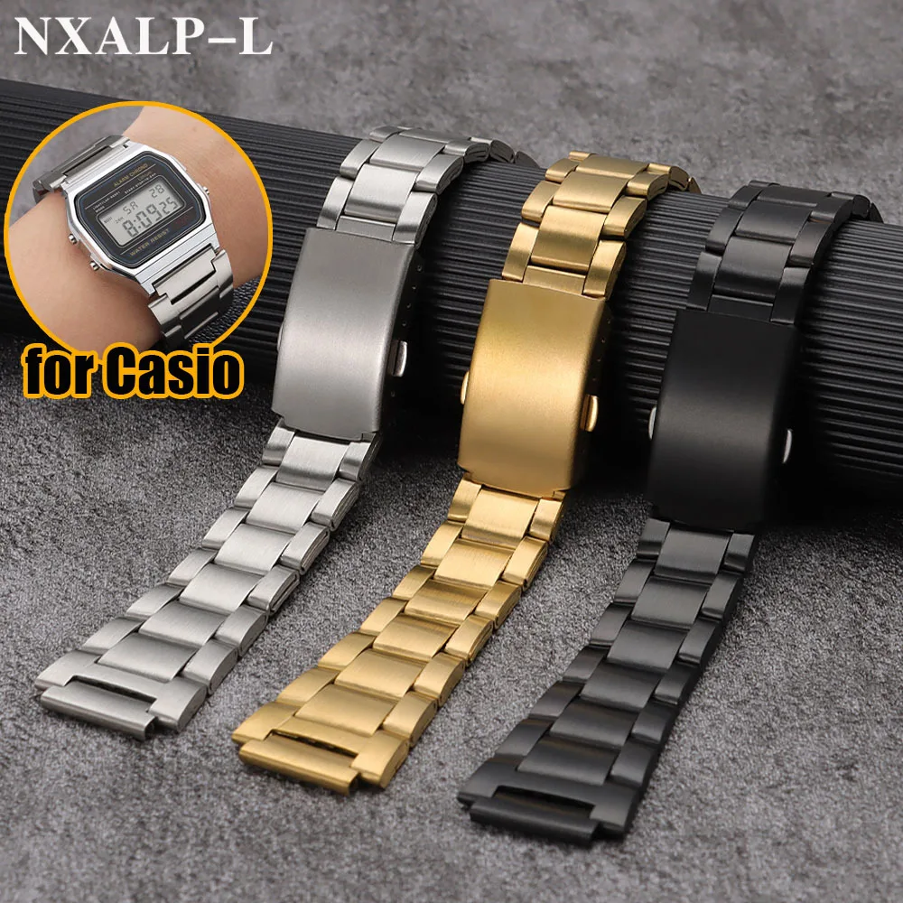 �y�Z�[�����z18mm �X�e�����X�X�`�[�����v�o���h �J�V�I F-91W AQ230 F84 F108 A168 AE1200 SGW400 �܂肽���݃o�b�N�����^���X�|�[�c�X�g���b�v �����Y ���f�B�[�X�p