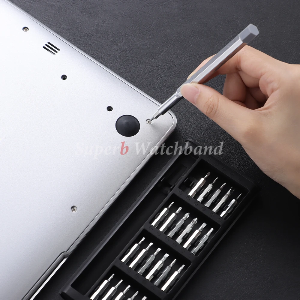 مجموعة مفك براغي دقيقة صغيرة 25 في 1 مفك براغي مغناطيسي مجموعة أدوات إصلاح لساعة الكاميرا والكمبيوتر اللوحي والنظارات