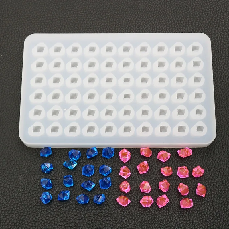 Resin silicone mold, polygonal diamond-shaped silicone mold, suitable for DIY decorative gypsum drip irrigation mold.
