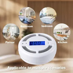 New 4 Style 2 In 1 Carbon Monoxide Detector & Smoke CO Sensor Alarm LED Smoke Detector CO Sensor Indicator Built in Siren Alert