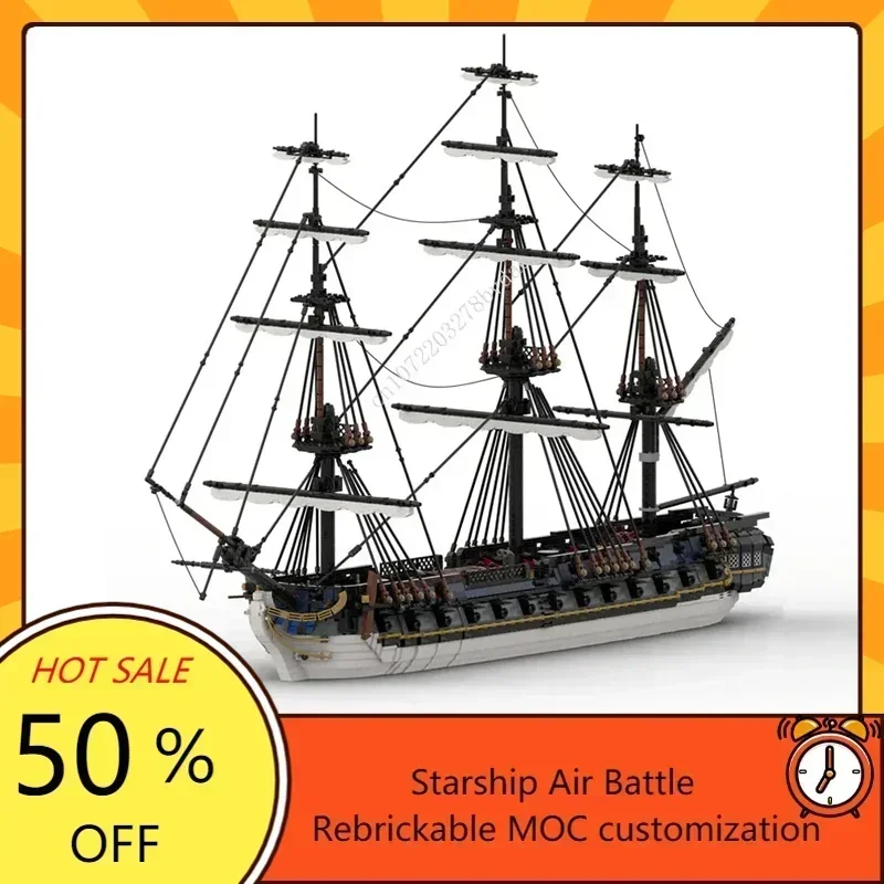 

7273PCS MOC French Frigate Surveillante warship Custom Puzzle Model Technical Set DIY Assembly Kids Puzzle Toys Gifts
