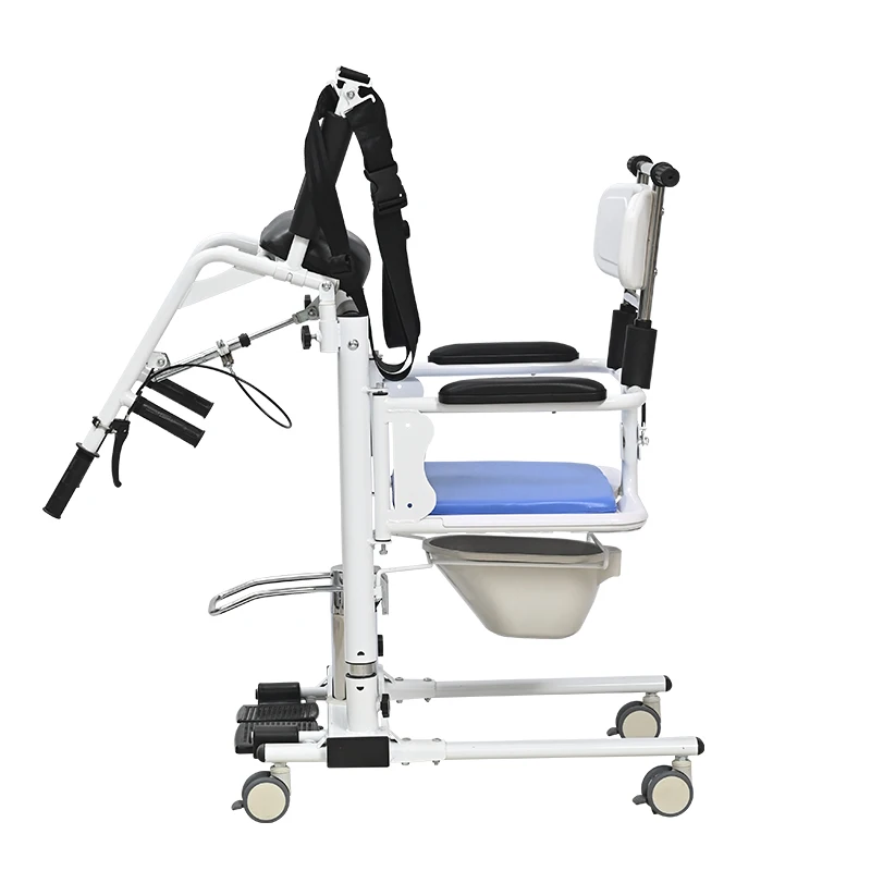 كرسي نقل الرفع الهيدروليكي مع إطار دعم خلفي لمساعدة التنقل في معدات الإعادة التأهيل #2