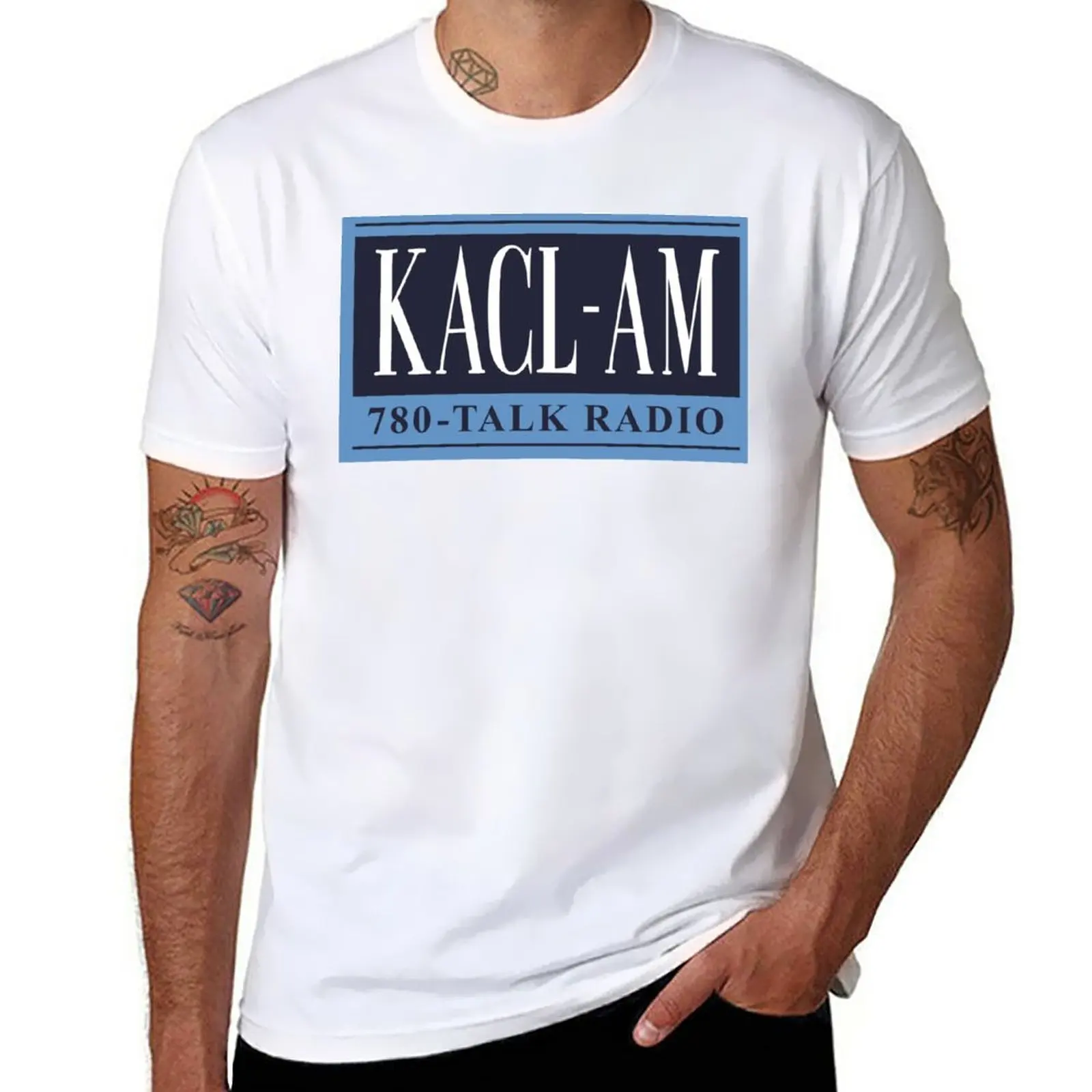 KACL AM Talk Radio T-Shirt custom t shirts design your own sports fan t-shirts t shirts for men