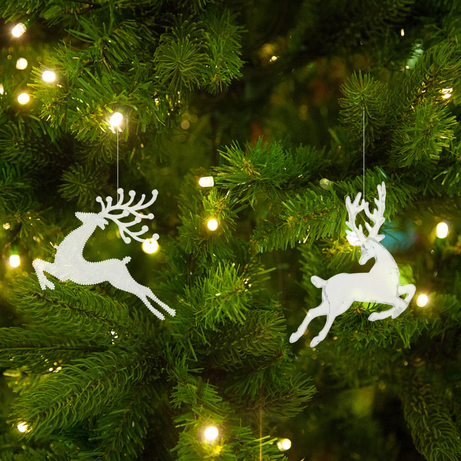 

3 Pcs Elk Ornaments Adornment Christmas Decoration Pendant for Tree Decorations