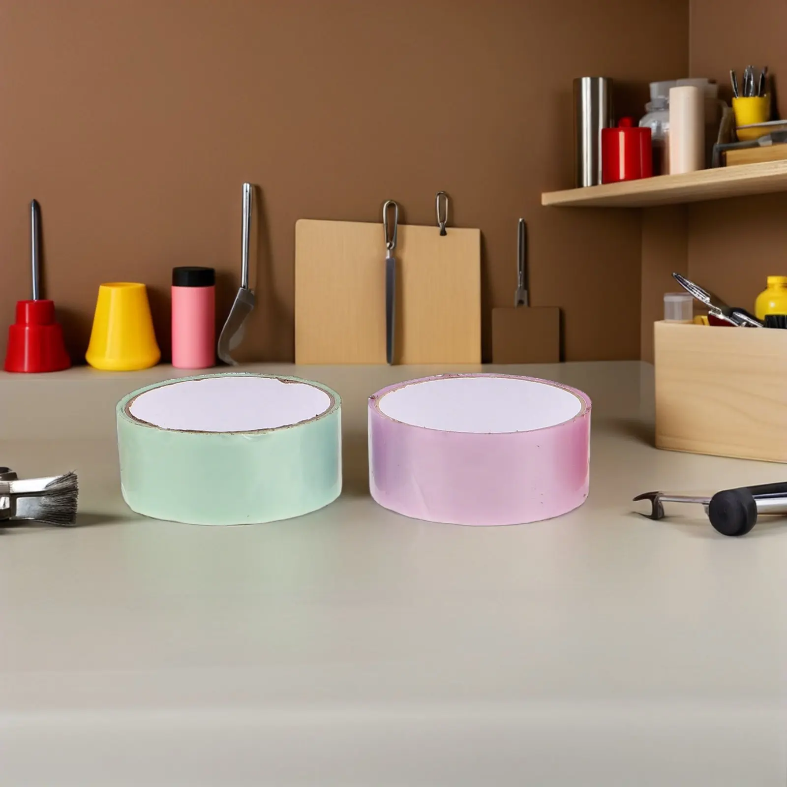 

7 рулонов радужной клейкой ленты, водонепроницаемая, сверхпрочная, декоративная, для рукоделия, школьных принадлежностей, художественных работ и кодирования