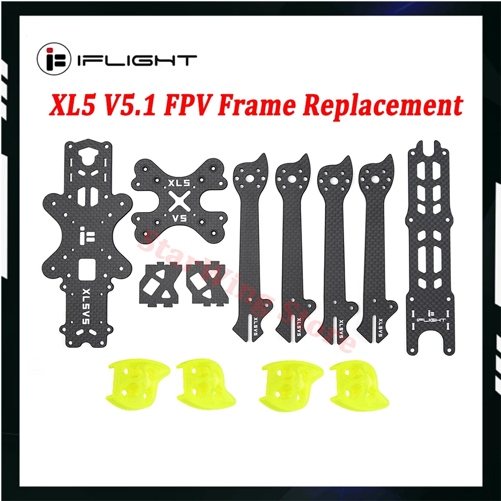 iFlight XL5 V5.1 Nazgul5 V2 FPV Frame Replacement Part for Arm / Bottom Plate / Top Plate / Medium Plate /Side Plate/Screws Pack