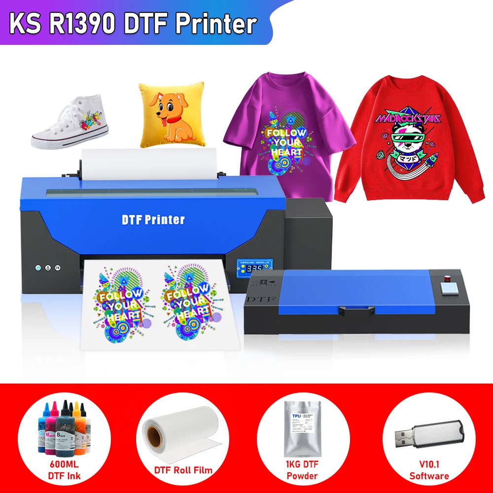 A3 DTF Printer t shirt printing machine A3 Directly to Film Transfer Printer dtf impresora For Clothes Jeans t shirt dtf print