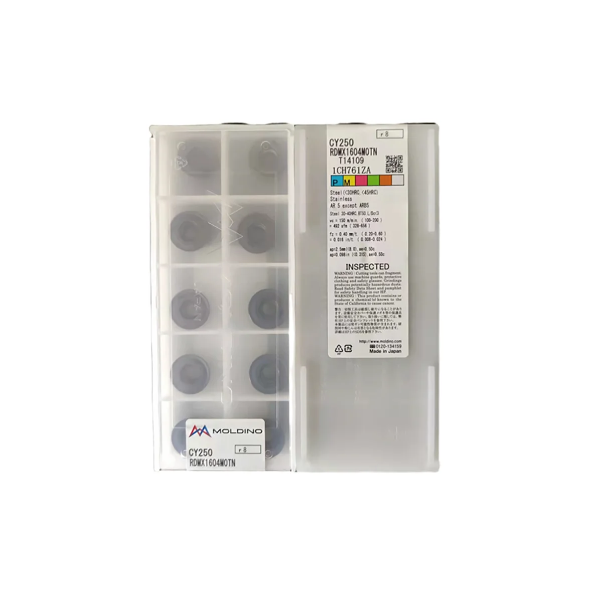 

100% оригинальные фрезерные пластины из положительного карбида RDMX16/1604MOTN: с покрытием CY250/JP4020