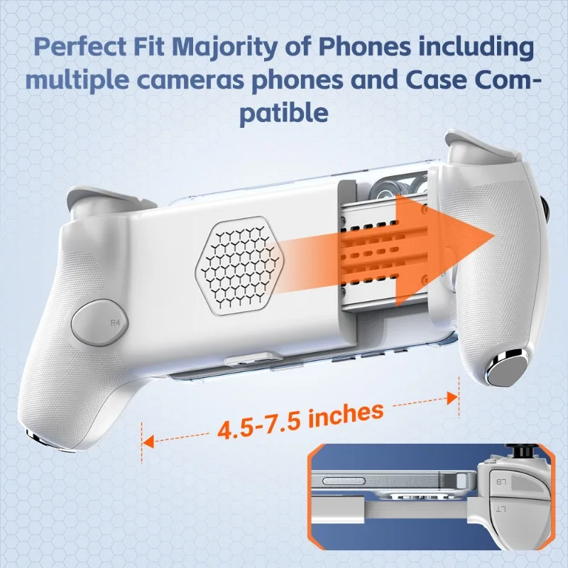 GAMWING AB01 Stretch Gamepad Type-C Wired Bluetooth Dual-mode Support Multi-system Hall Rocker Competitive Games Controller