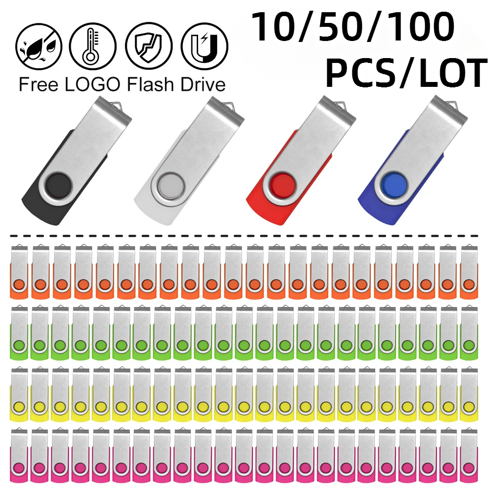 

1/50/100 шт., USB флеш-накопитель, 1 ГБ, 2 ГБ, 4 Гб