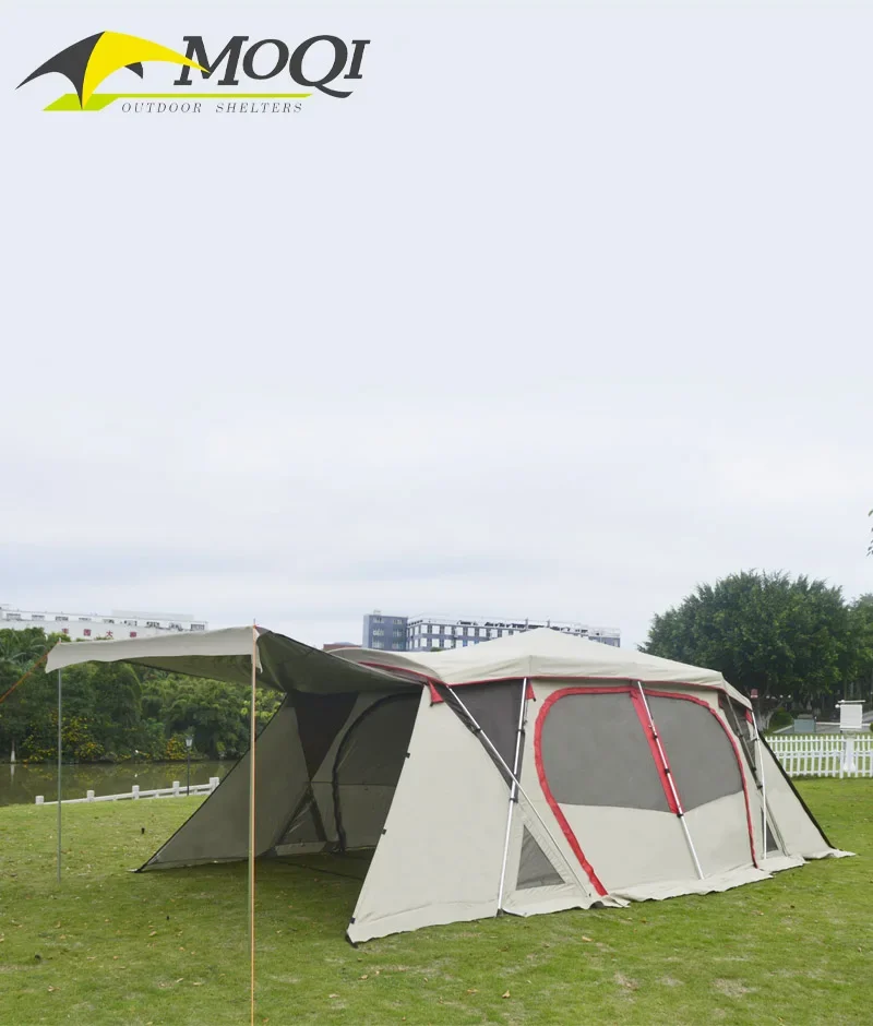 Factory Direct More Than 25 Square Automatic Pop Up Instant Sun Shade Water Proof Aluminum Outdoors Camping Family Tent