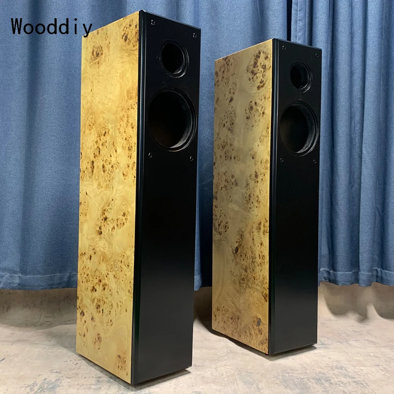 Handmade 6.5/8 Inch Hifi Wood Cabinet Speaker Empty Box Birch Plywood One Pair Two Way Three Way Veneer