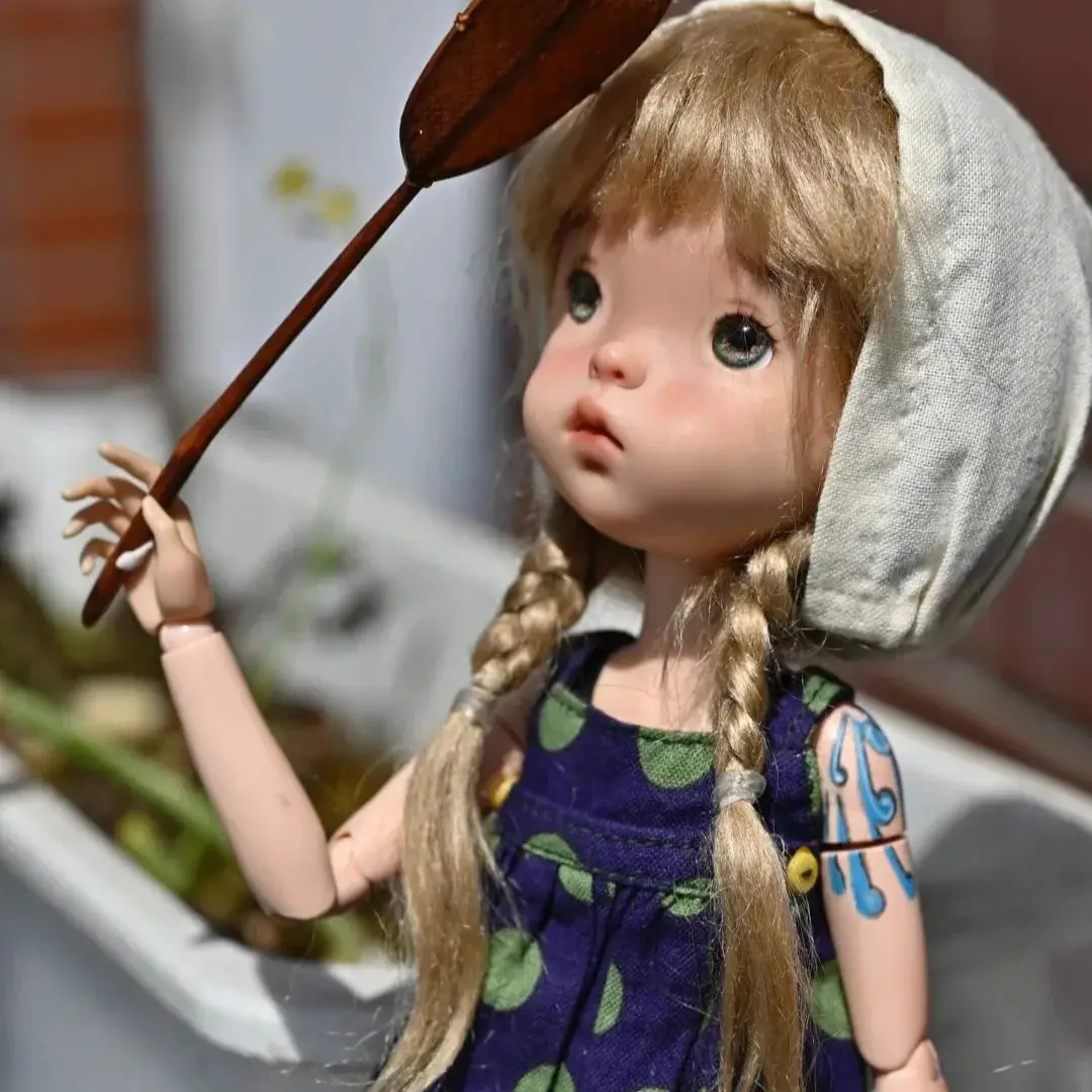 

sd BJD doll 1/6 doudou blue Tsutsu cute girl delicate make-up high quality movable joint doll new toy