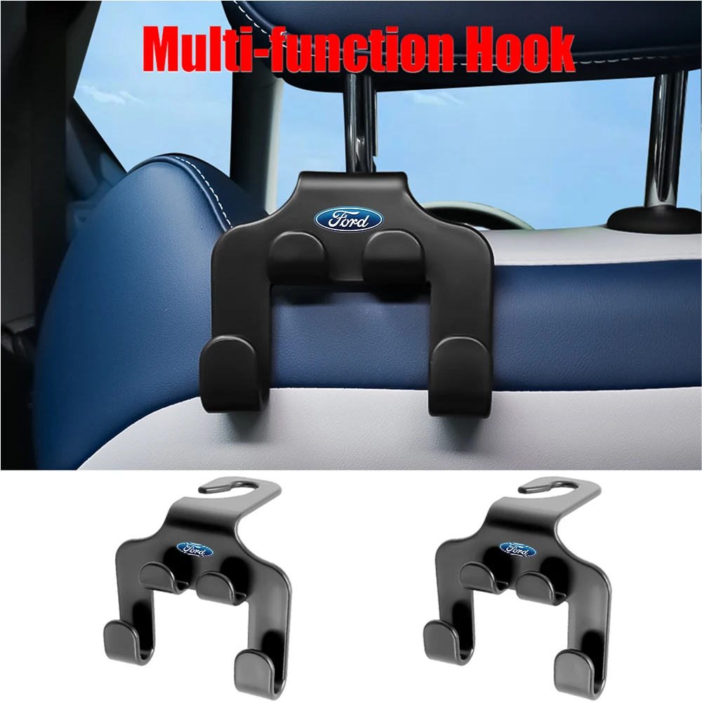 Gancho para asiento de coche, accesorios interiores para automóvil, cubierta central para Ford Mondeo Focus MK3 Mustang Fiesta Ghia Ecosport Ranger Escort Falcon